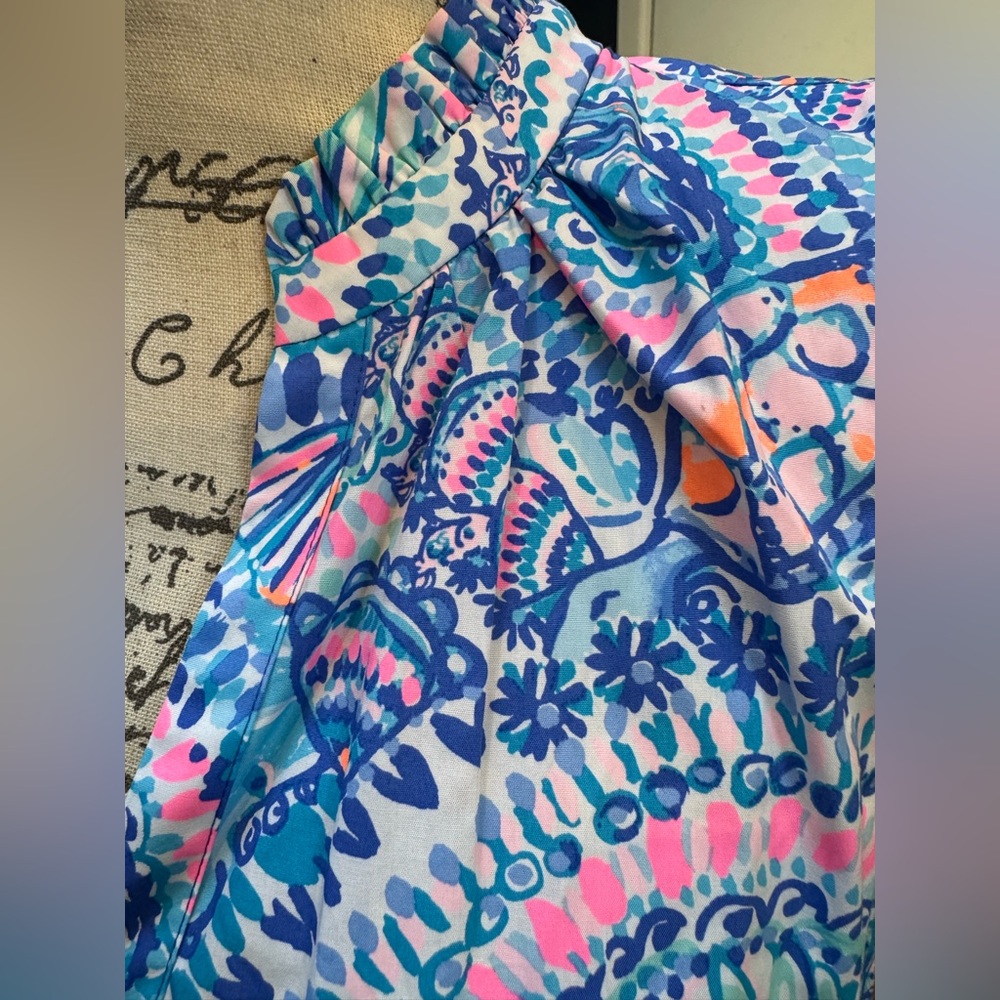 Lilly Pulitzer Blouse Novella Ruffle Hem Tank Top Women’s Size Large NWT - Picture 15 of 16